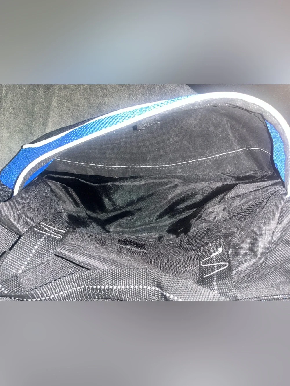 Drive To Win Black and Blue Men’s Duffel Bag - Sporty Travel Gear